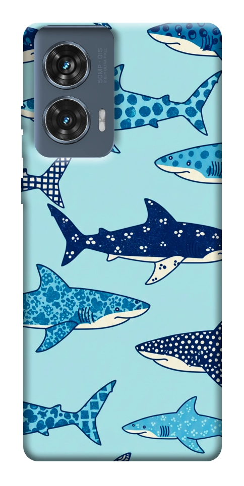 Чохол Shark pattern для Motorola Edge 50 Fusion