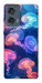 Чохол Neon jellyfishes для Motorola Edge 50 Fusion