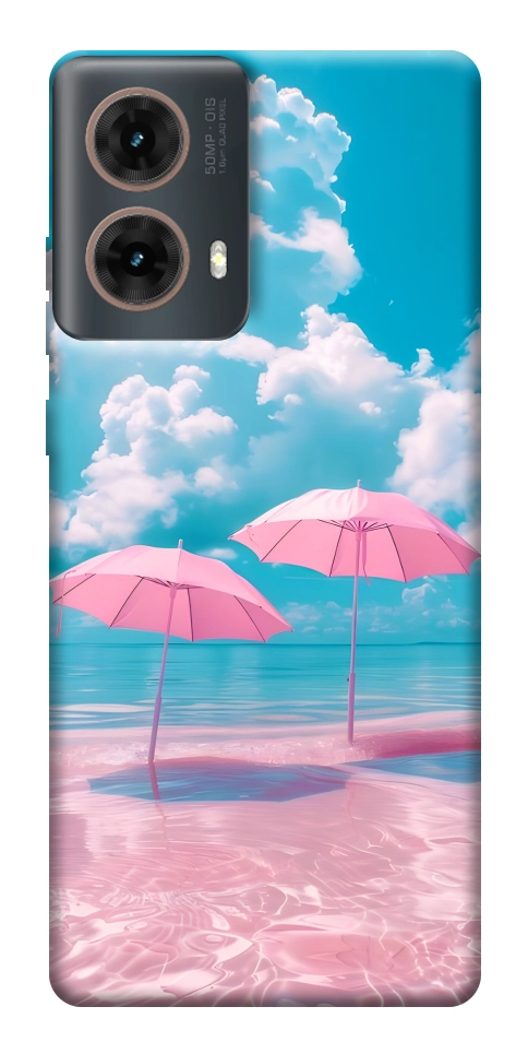 Чехол Розовые зонтики для Motorola Moto G85
