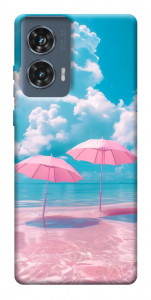 Чохол Рожеві парасольки для Motorola Edge 50 Fusion