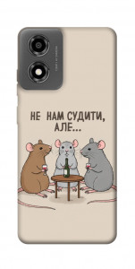 Чехол Не нам судити для Motorola Moto E14