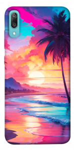 Чехол Закатный пляж для Huawei Y6 Pro (2019)