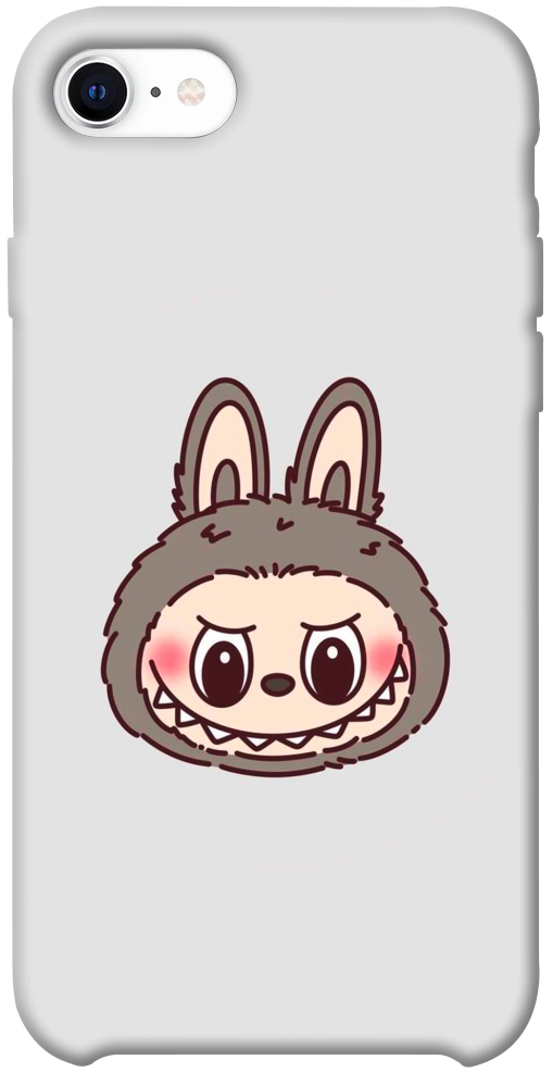 Чехол Labubu grey для iPhone SE (2020)