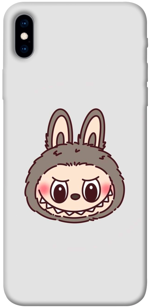 Чехол Labubu grey для iPhone XS Max