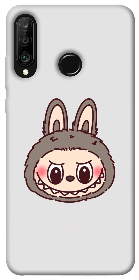 Чехол Labubu grey для Huawei P30 Lite