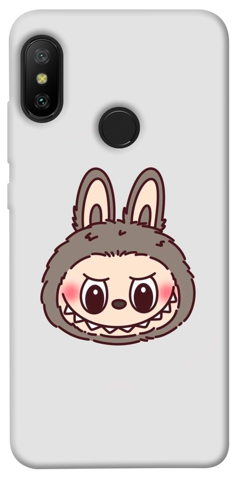 Чехол Labubu grey для Xiaomi Redmi 6 Pro
