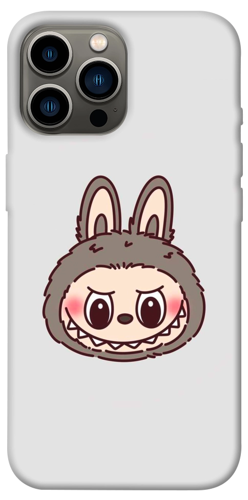 Чохол Labubu grey для iPhone 12 Pro Max