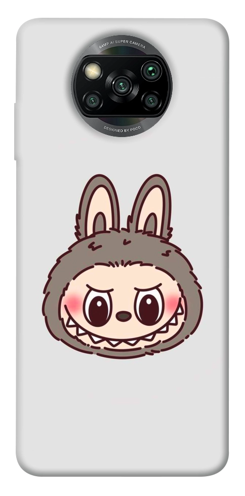 Чохол Labubu grey для Xiaomi Poco X3 NFC