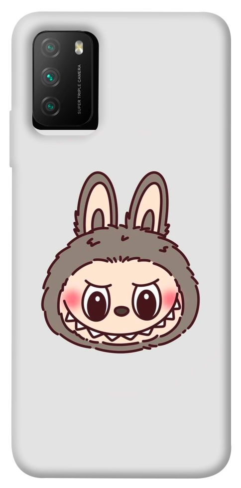 Чехол Labubu grey для Xiaomi Poco M3