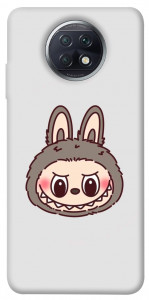 Чехол Labubu grey для Xiaomi Redmi Note 9 5G