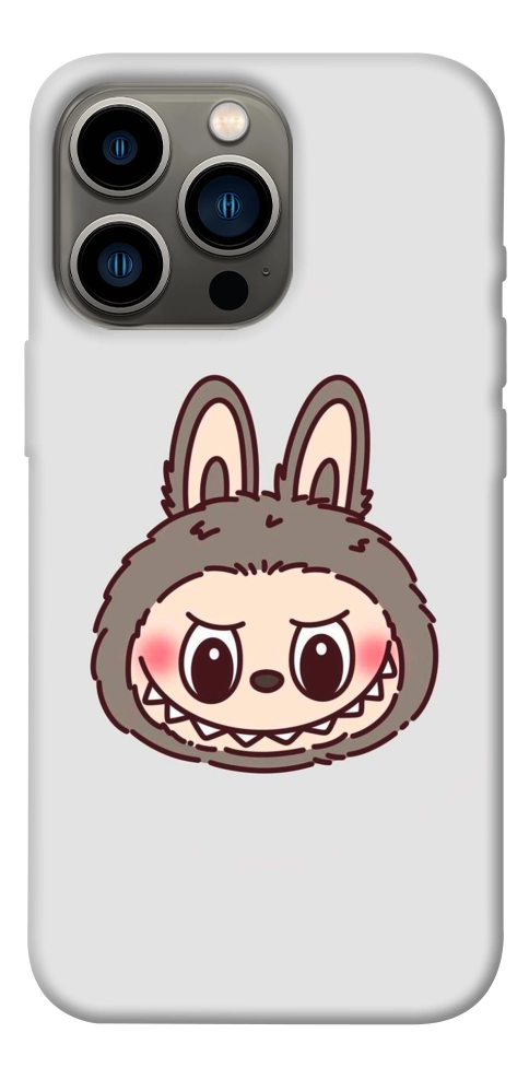 Чехол Labubu grey для iPhone 13 Pro