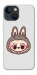 Чохол Labubu grey для iPhone 13 mini