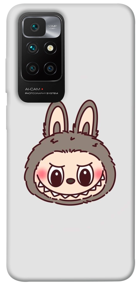 Чехол Labubu grey для Xiaomi Redmi 10