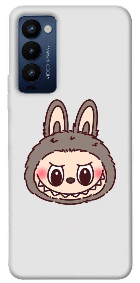 Чохол Labubu grey для TECNO Camon 18