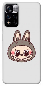 Чехол Labubu grey для Xiaomi Redmi Note 11 5G