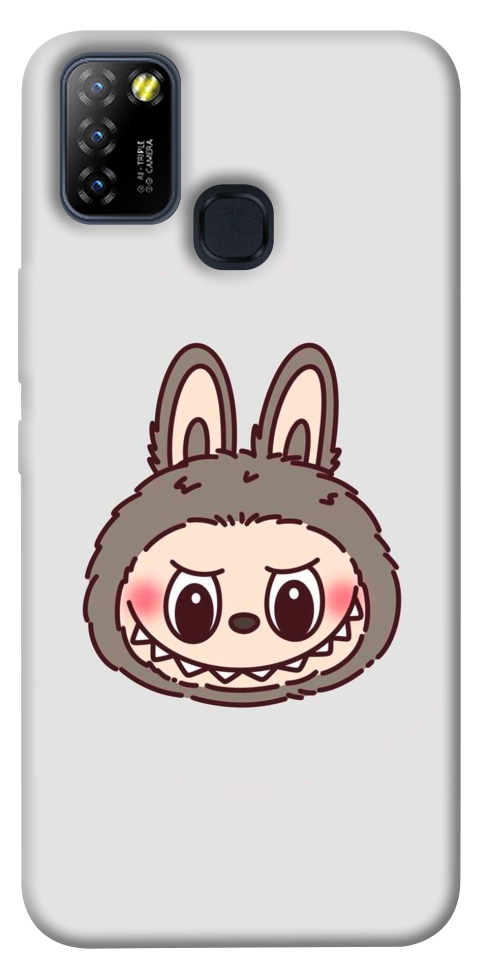 Чохол Labubu grey для Infinix Hot 10 Lite