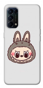 Чохол Labubu grey для Oppo Reno 5 4G