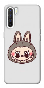 Чехол Labubu grey для Oppo Reno 3