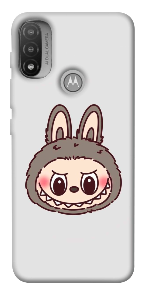 Чехол Labubu grey для Мotorola Moto E20