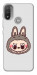 Чехол Labubu grey для Мotorola Moto E20