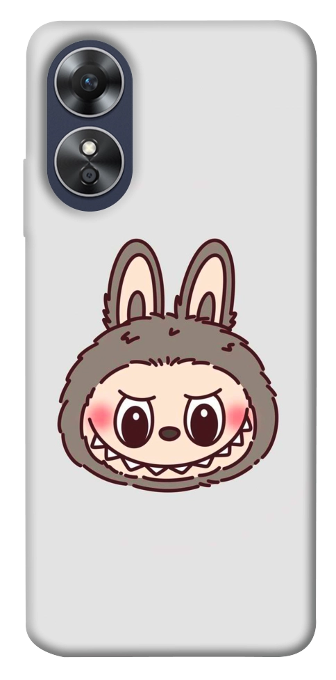 Чохол Labubu grey для Oppo A17