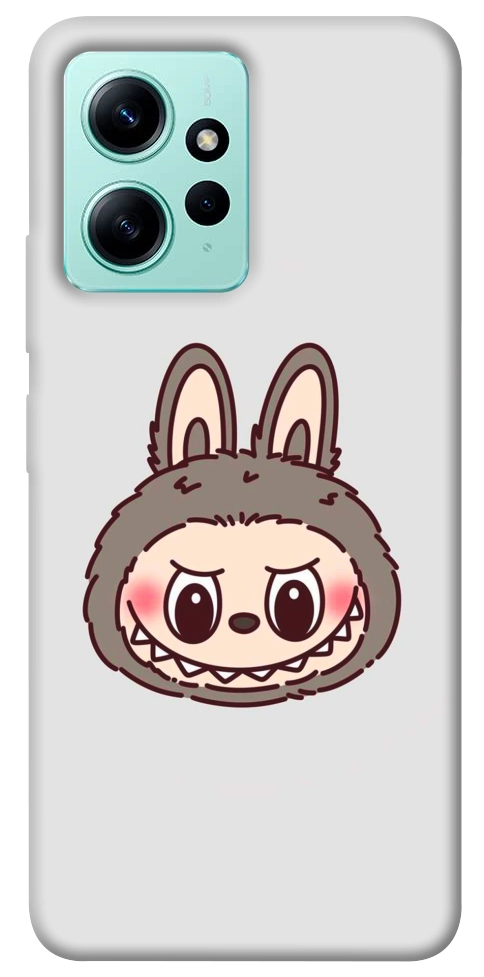 Чехол Labubu grey для Xiaomi Redmi Note 12 4G