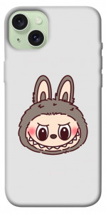Чохол Labubu grey для iPhone 15 Plus