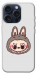 Чохол Labubu grey для iPhone 15 Pro