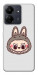 Чохол Labubu grey для Xiaomi Redmi 13C