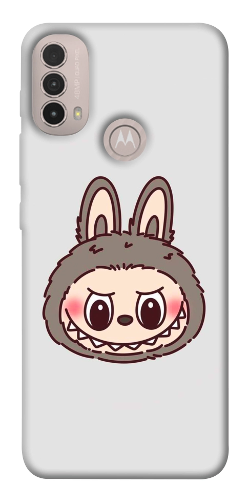 Чехол Labubu grey для Motorola Moto E30