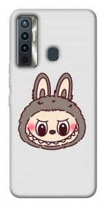 Чохол Labubu grey для TECNO Camon 17