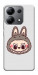 Чехол Labubu grey для Xiaomi Redmi Note 13 4G
