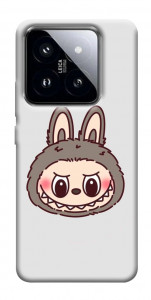Чохол Labubu grey для Xiaomi 14 Pro