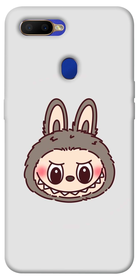 Чехол Labubu grey для Oppo A7