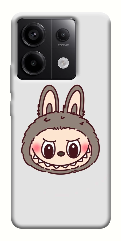 Чохол Labubu grey для Xiaomi Redmi Note 13 Pro 4G