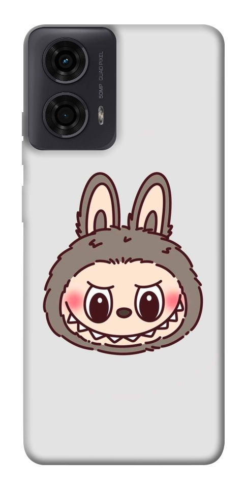 Чехол Labubu grey для Motorola Moto G24
