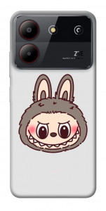 Чехол Labubu grey для ZTE Blade A54 4G