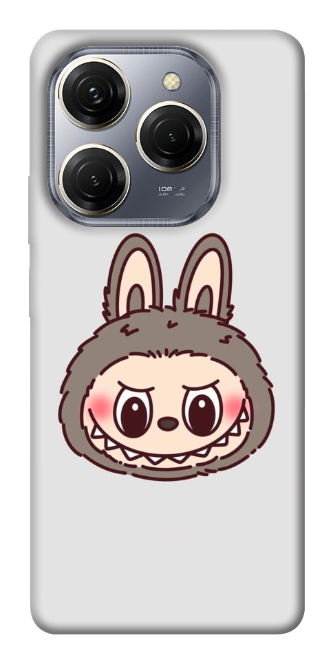 Чохол Labubu grey для TECNO Spark 20 Pro