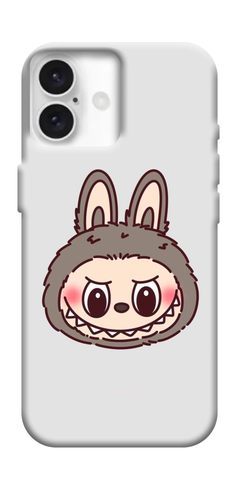 Чохол Labubu grey для iPhone 16