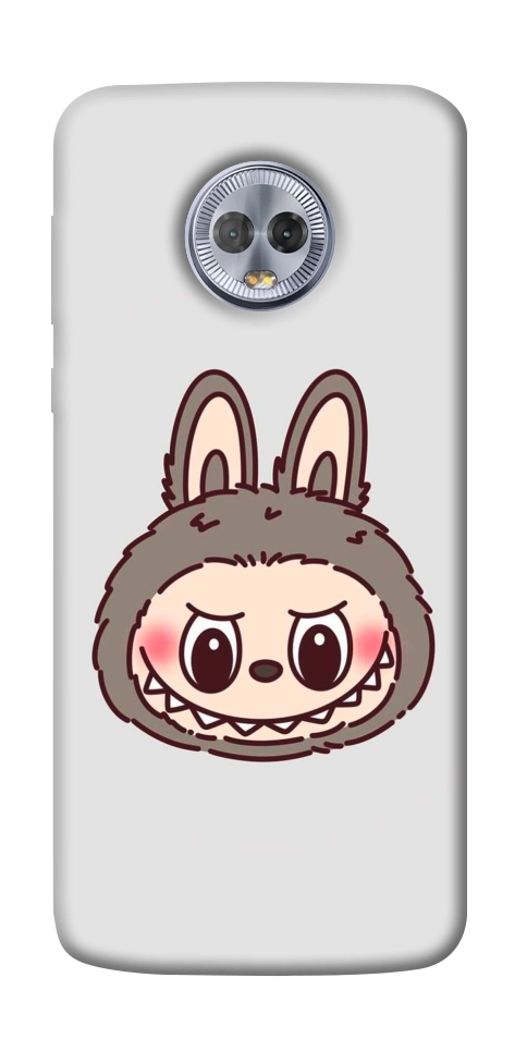Чохол Labubu grey для Motorola Moto G6 Plus