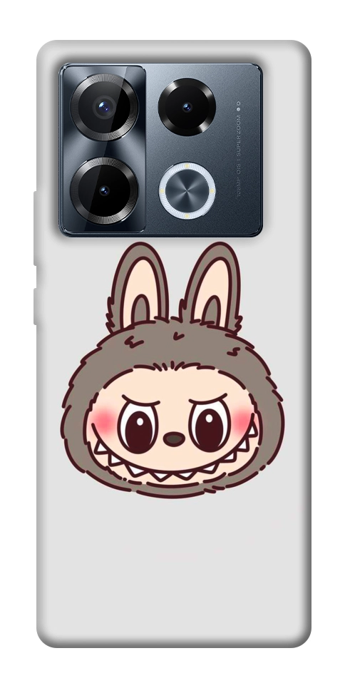 Чохол Labubu grey для Infinix Note 40 Pro 4G