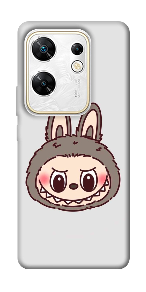 Чехол Labubu grey для Infinix Zero 30 4G