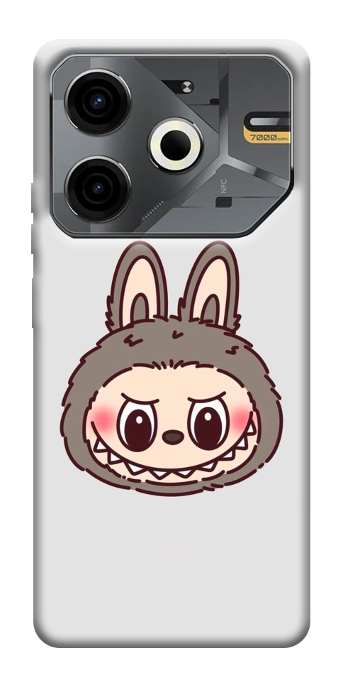 Чехол Labubu grey для TECNO Pova 6 Neo (LI6)