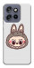 Чохол Labubu grey для Motorola Edge 50 Neo