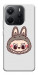 Чохол Labubu grey для Xiaomi Redmi Note 14 4G (Europe version)