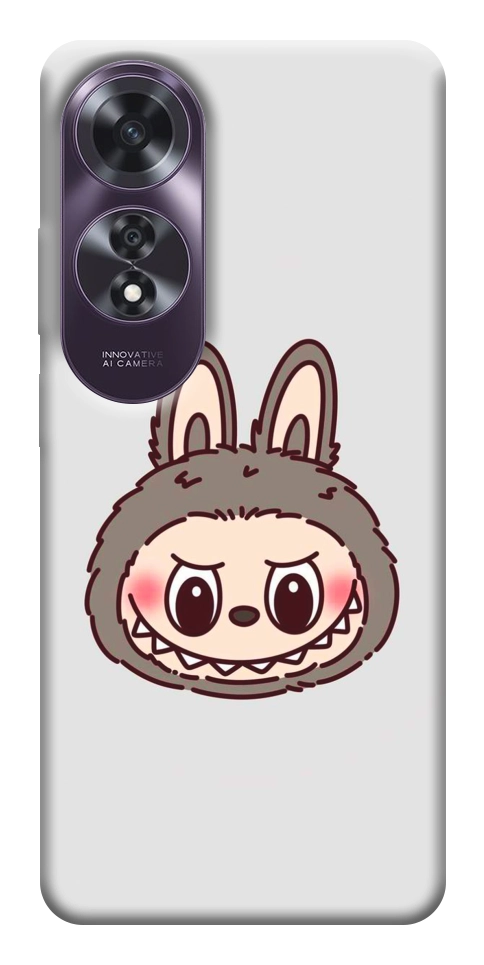 Чехол Labubu grey для Oppo A60 4G