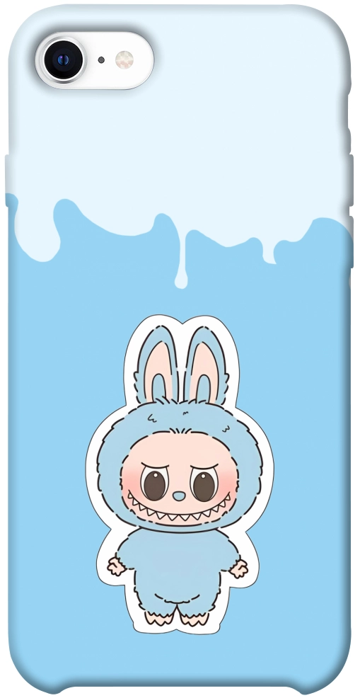 Чохол Labubu blue для iPhone SE (2020)