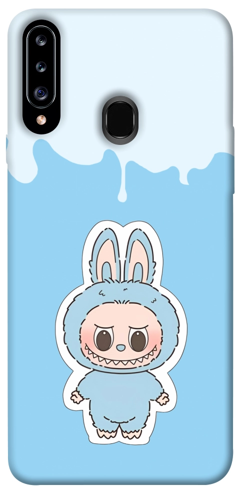 Чехол Labubu blue для Galaxy A20s (2019)