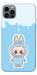 Чохол Labubu blue для iPhone 12 Pro