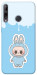 Чехол Labubu blue для Huawei P40 Lite E